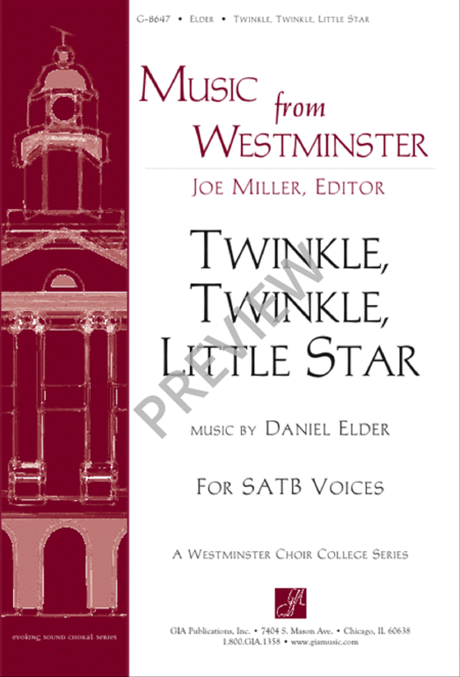 Twinkle, Twinkle, Little Star - SATB edition image number null