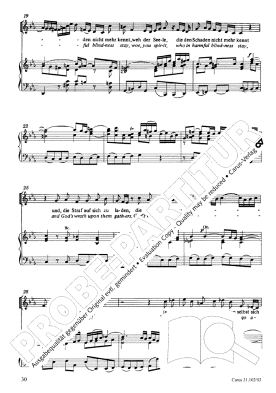 Lord God, your eyes are seeing truth in trusting (Herr, deine Augen sehen nach dem Glauben) ATB scores gallery preview page 31