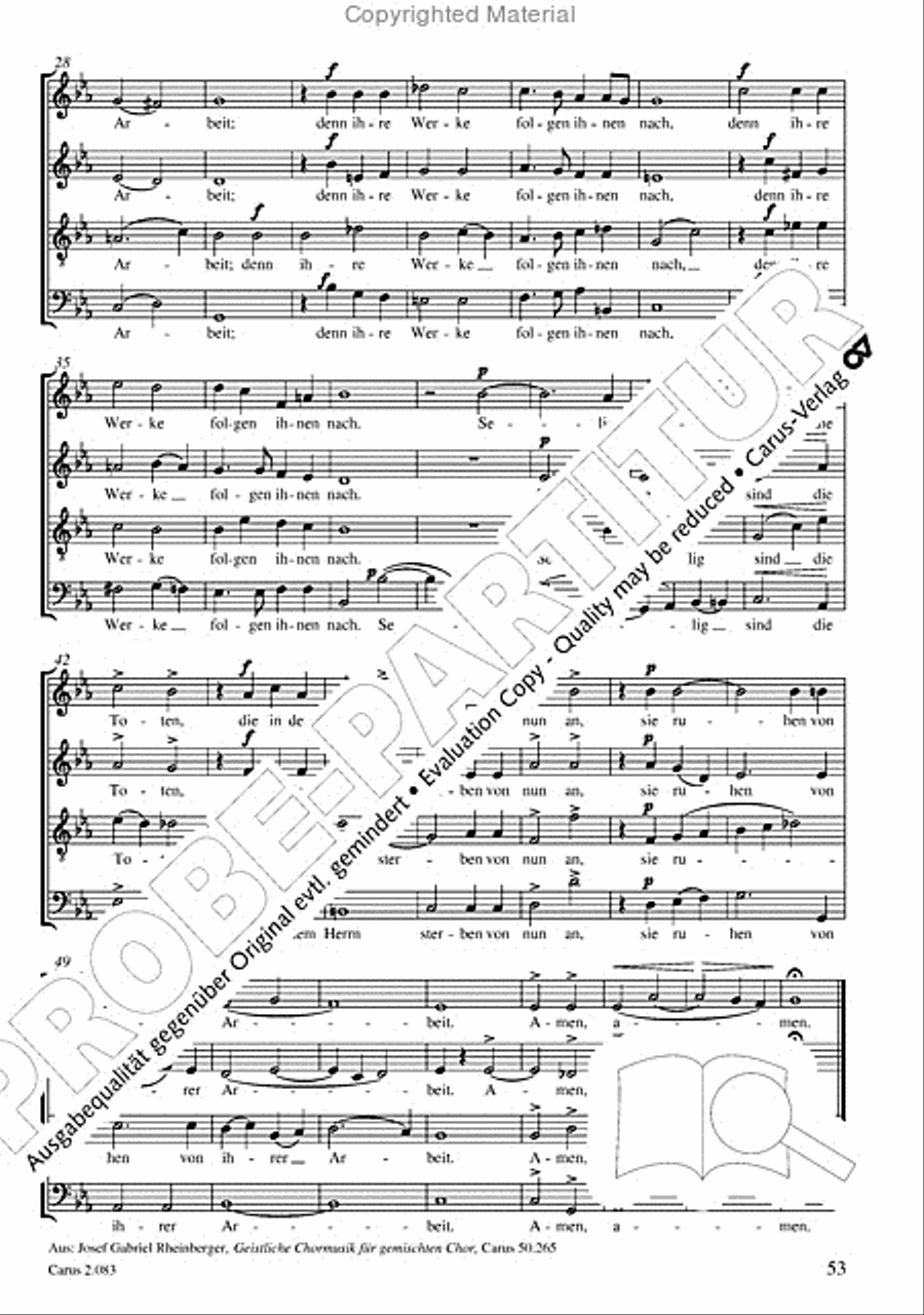 Choirbook of Mourning Choir scores gallery preview page 48