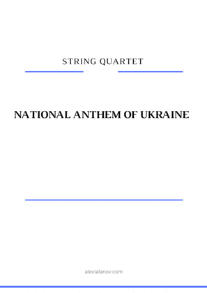 Book cover for National anthem of Ukraine