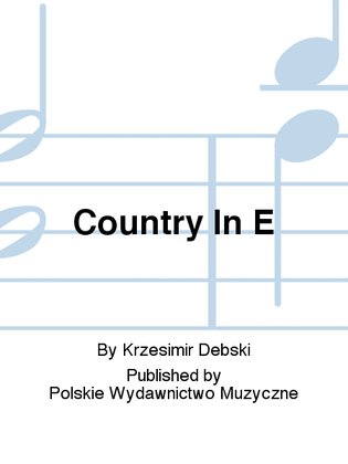 Book cover for Country In E