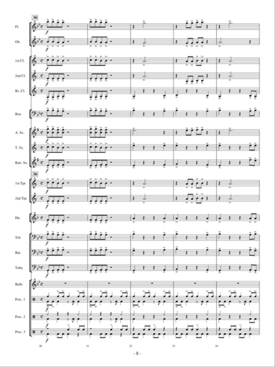 Sakura Sakura Concert Band scores gallery preview page 7