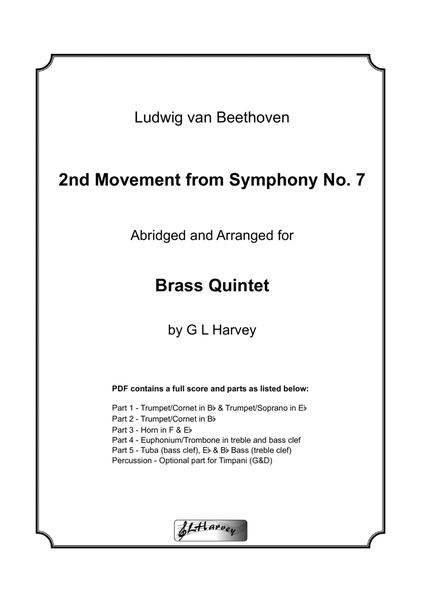 2nd Movement from Beethoven Symphony No.7 for Brass Quintet image number null