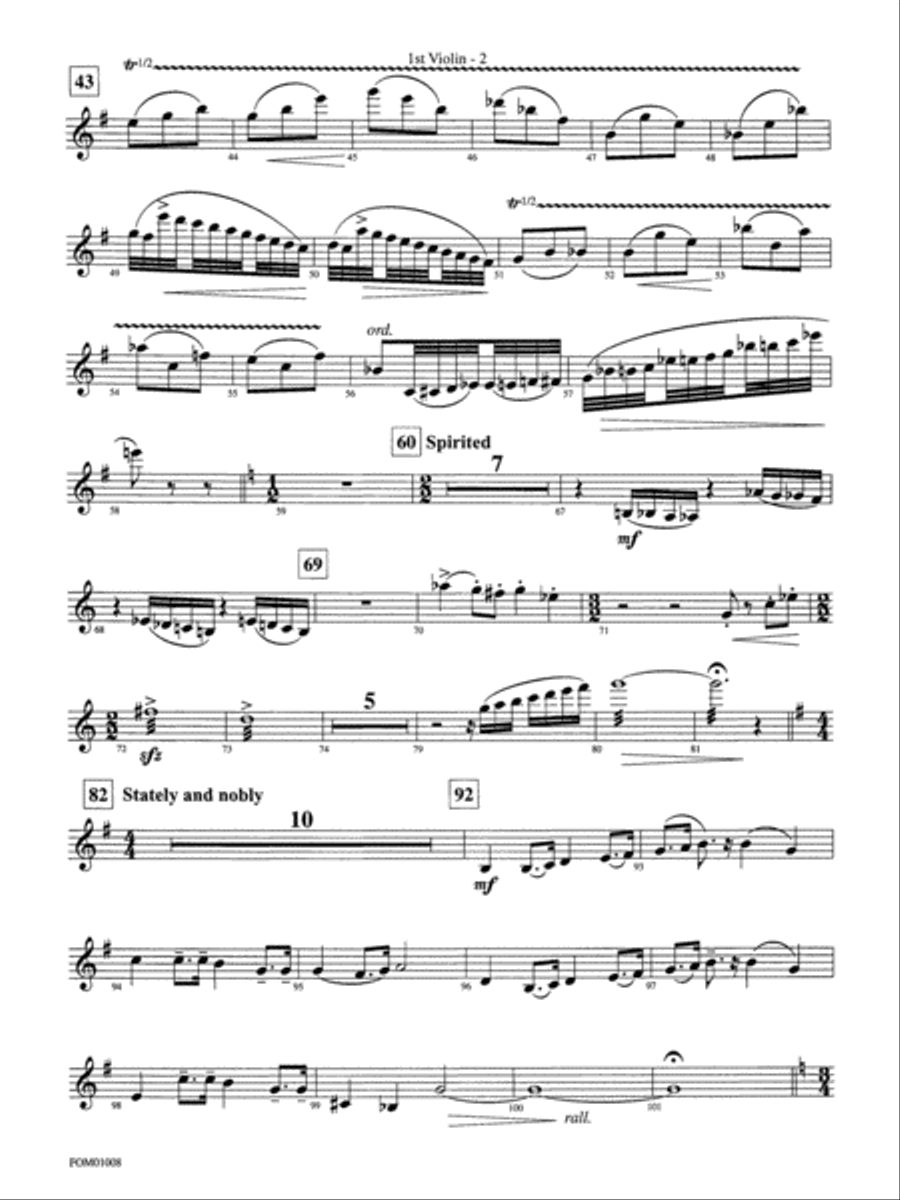 Harry Potter Symphonic Suite: 1st Violin Full Orchestra scores gallery preview page 2