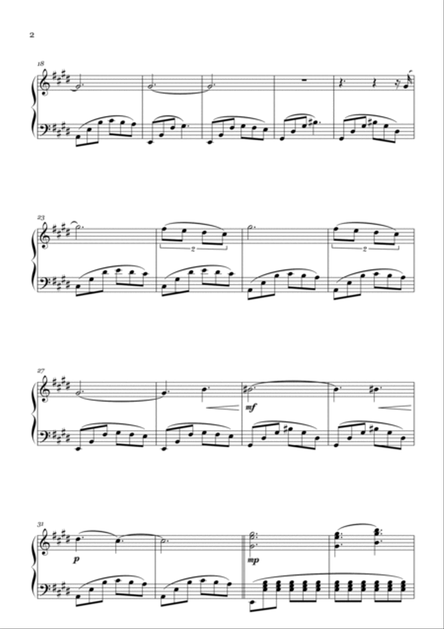 Uma História (A History) Piano Solo scores gallery preview page 3
