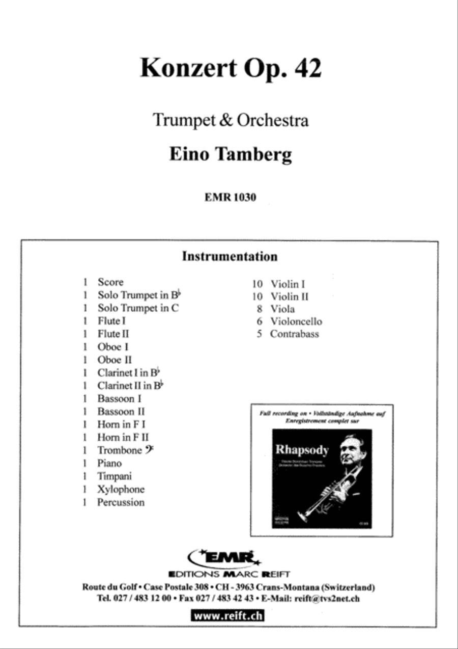 Konzert Op. 42 Konzert Op. 42 Orchestra scores gallery preview page 2