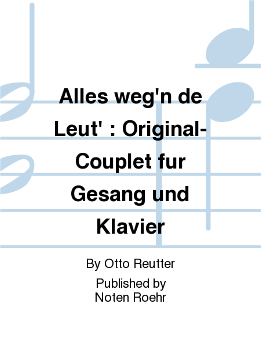 Alles weg'n de Leut' Voice Solo scores gallery preview page 1
