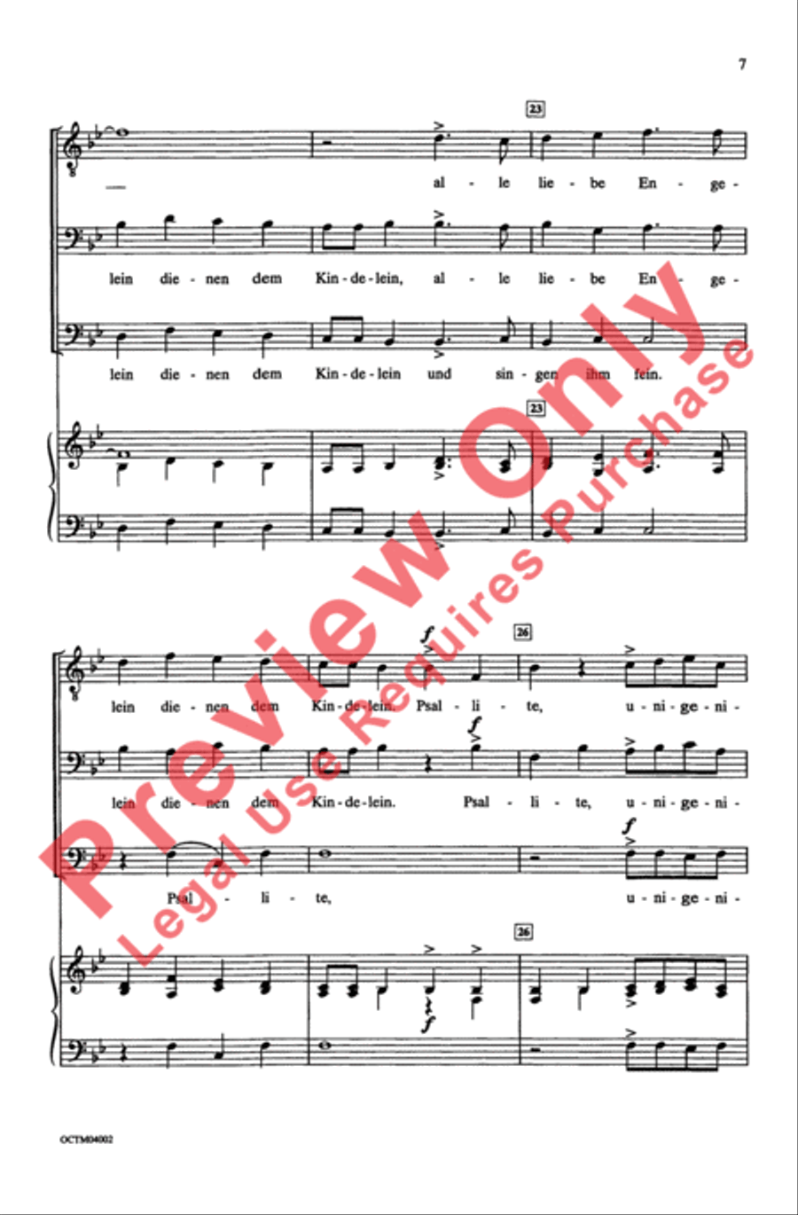 Psallite Men's Choir scores gallery preview page 7