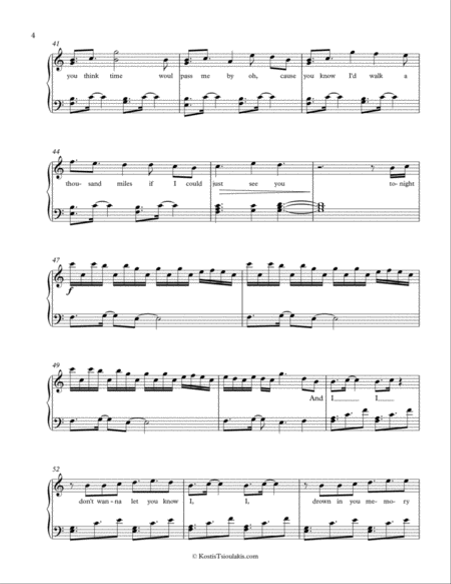 A Thousand Miles A Thousand Miles Voice scores gallery preview page 4