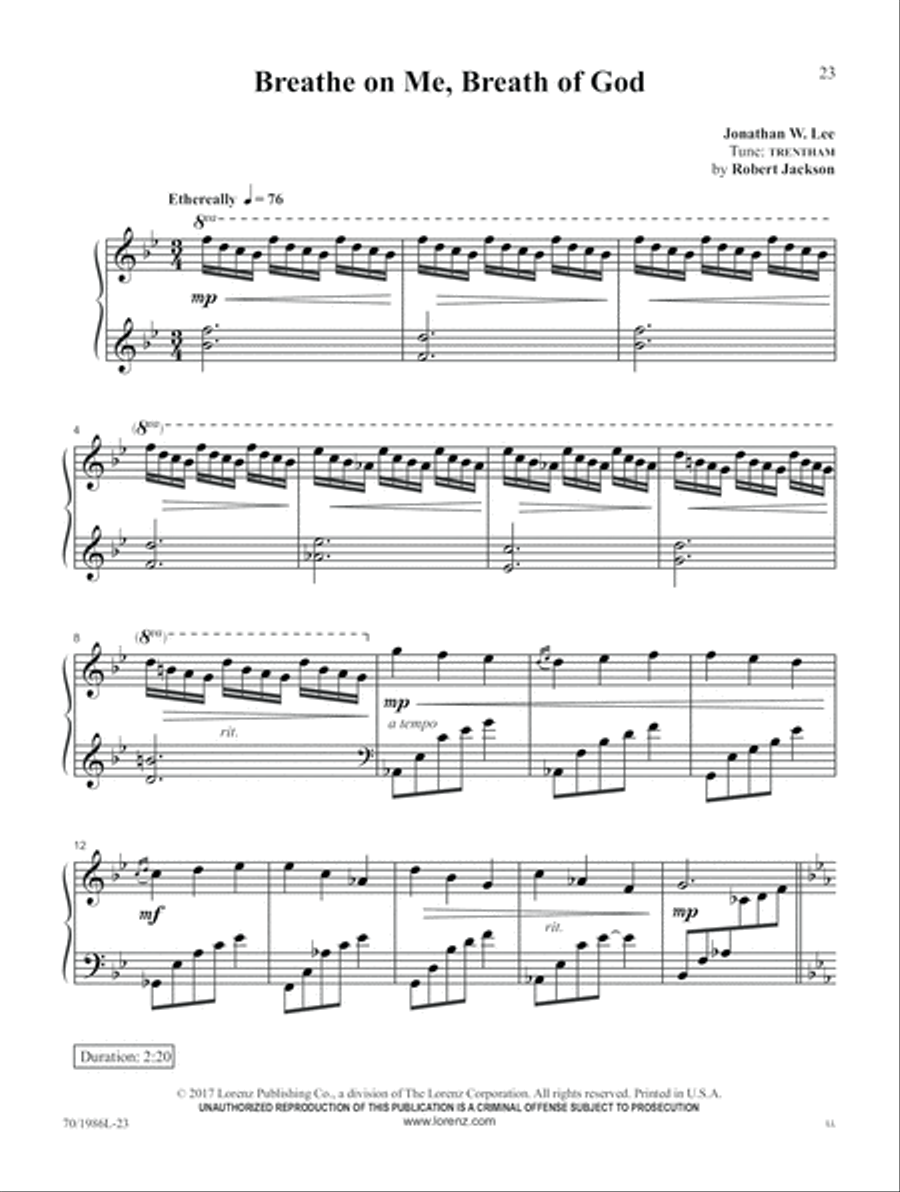 Glory and Grace Glory and Grace Piano Solo scores gallery preview page 13