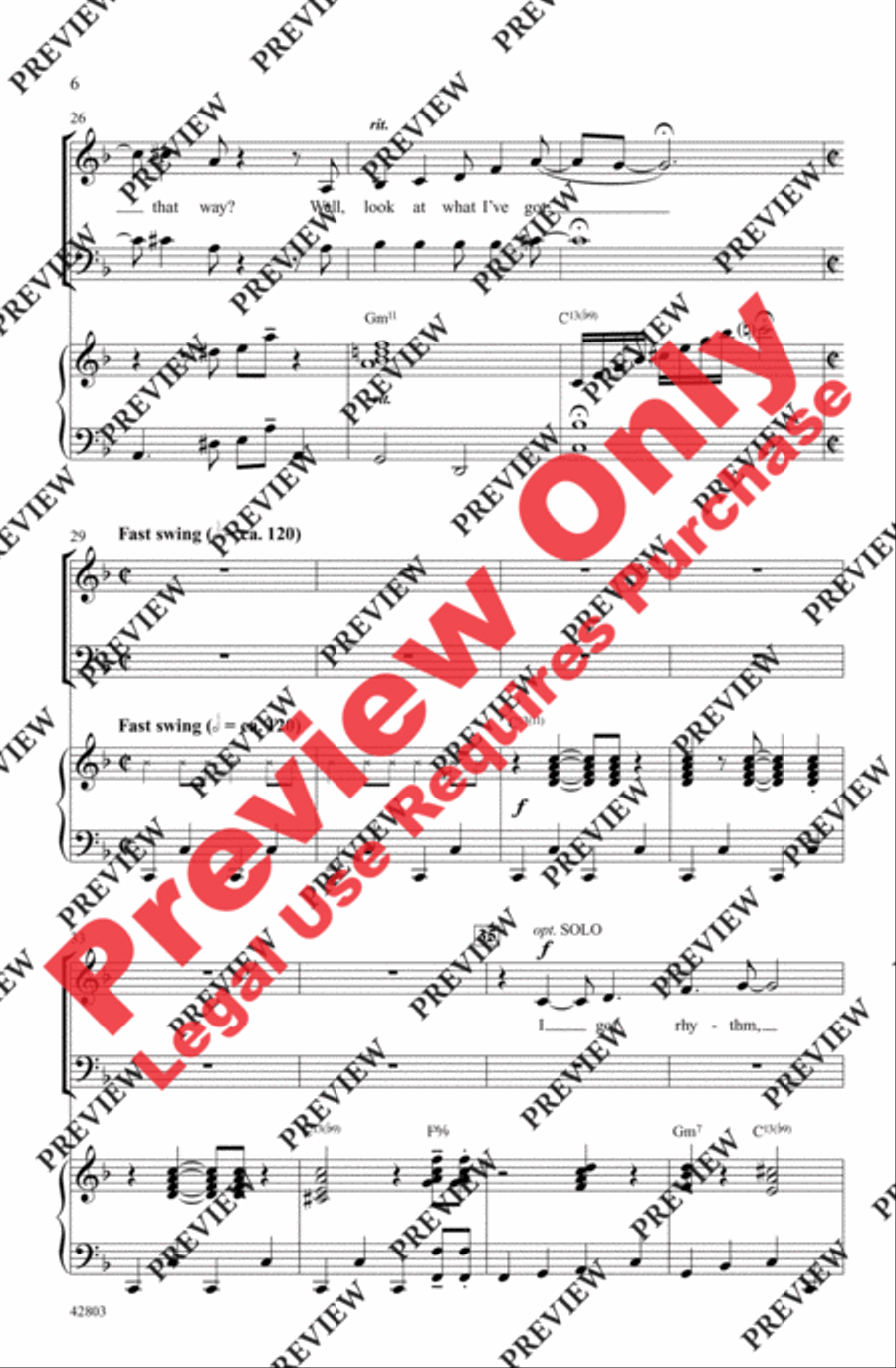 Swing's the Thing! 3-Part scores gallery preview page 5