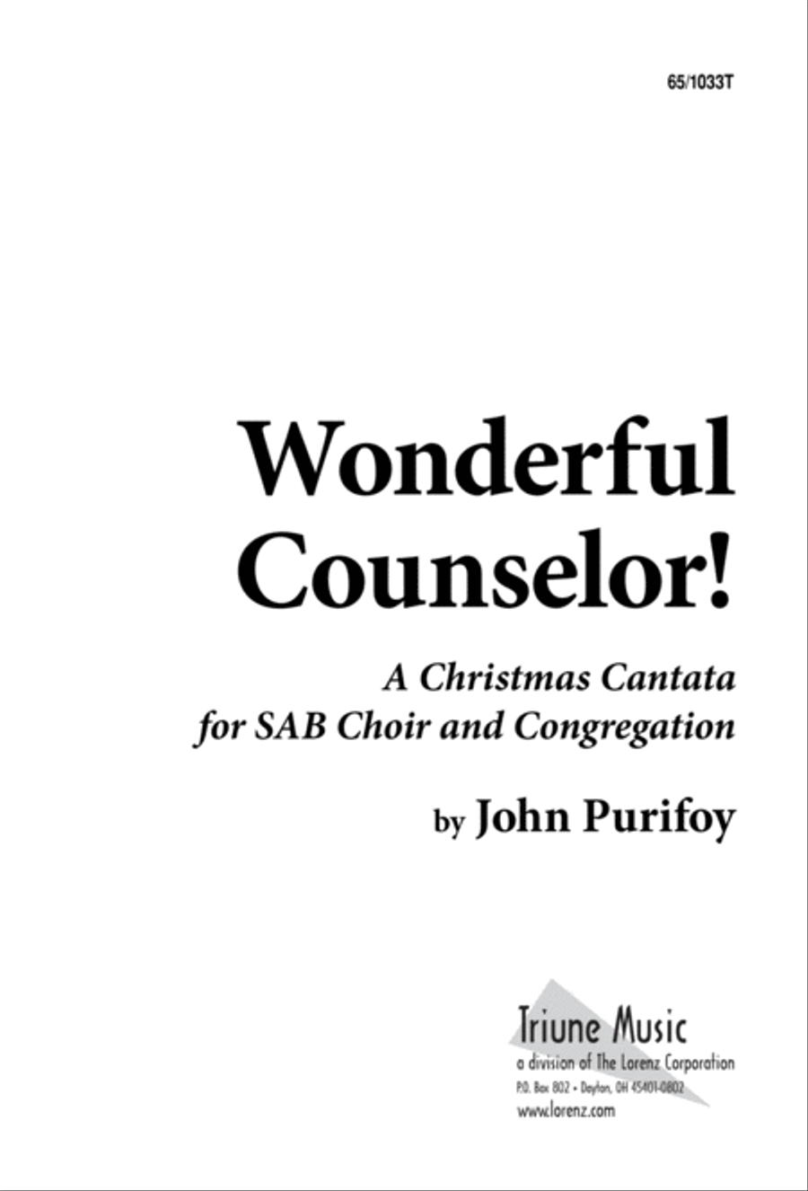 Wonderful Counselor Wonderful Counselor 3-Part scores gallery preview page 1