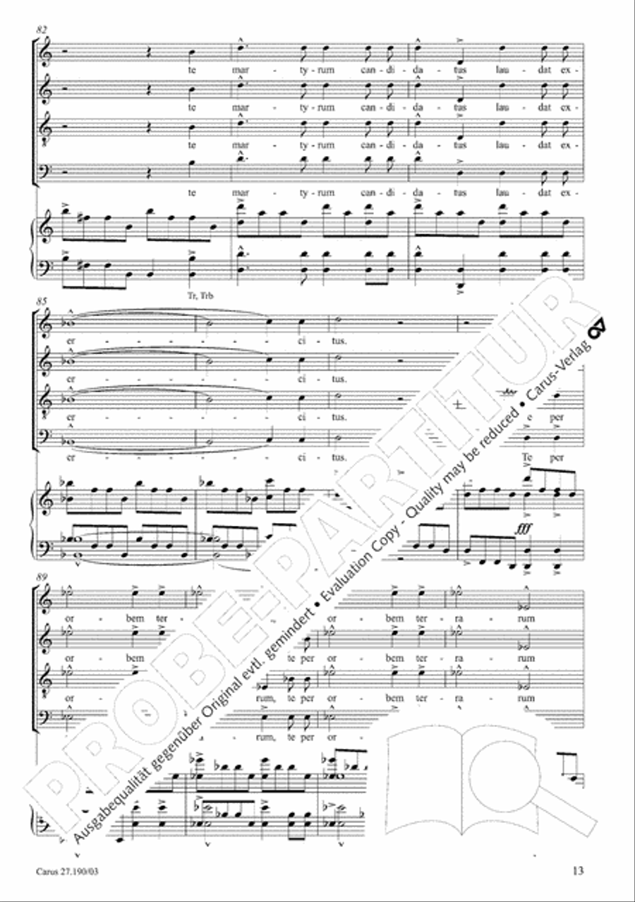 Te Deum 4-Part scores gallery preview page 14