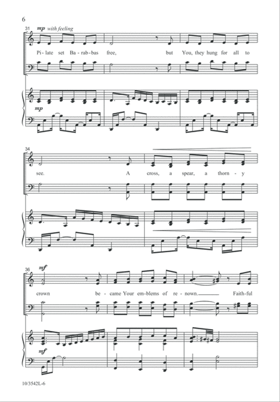 Jesus, at Your Name 4-Part scores gallery preview page 6