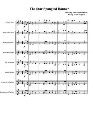 The Star Spangled Banner for Clarinet Choir
