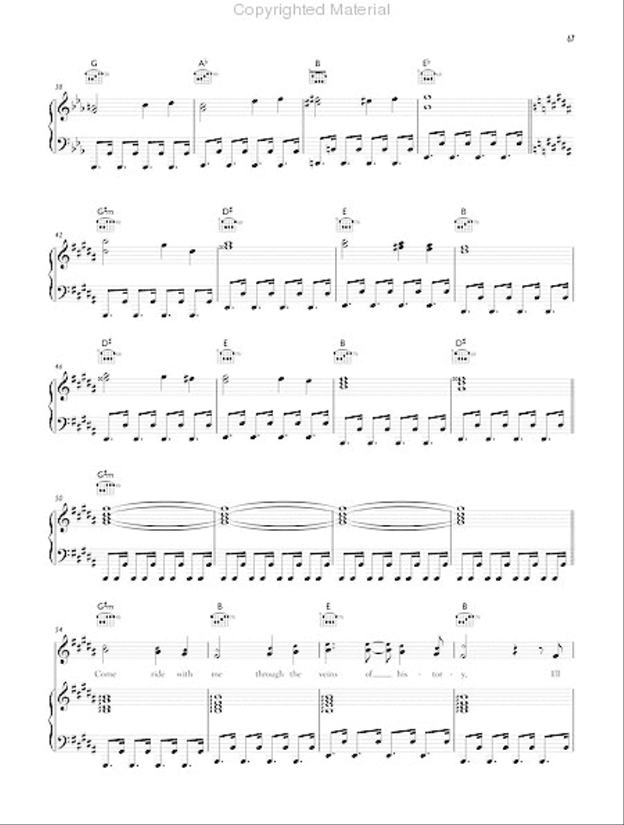 Muse - Black Holes and Revelations Piano, Vocal, Guitar scores gallery preview page 4