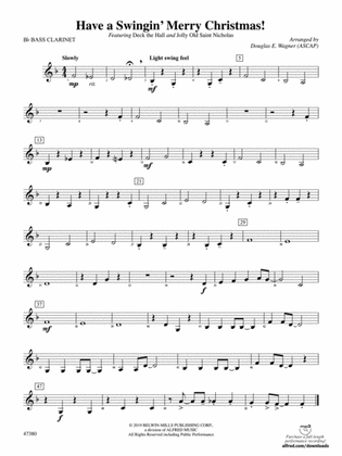 Have a Swingin' Merry Christmas!: B-flat Bass Clarinet