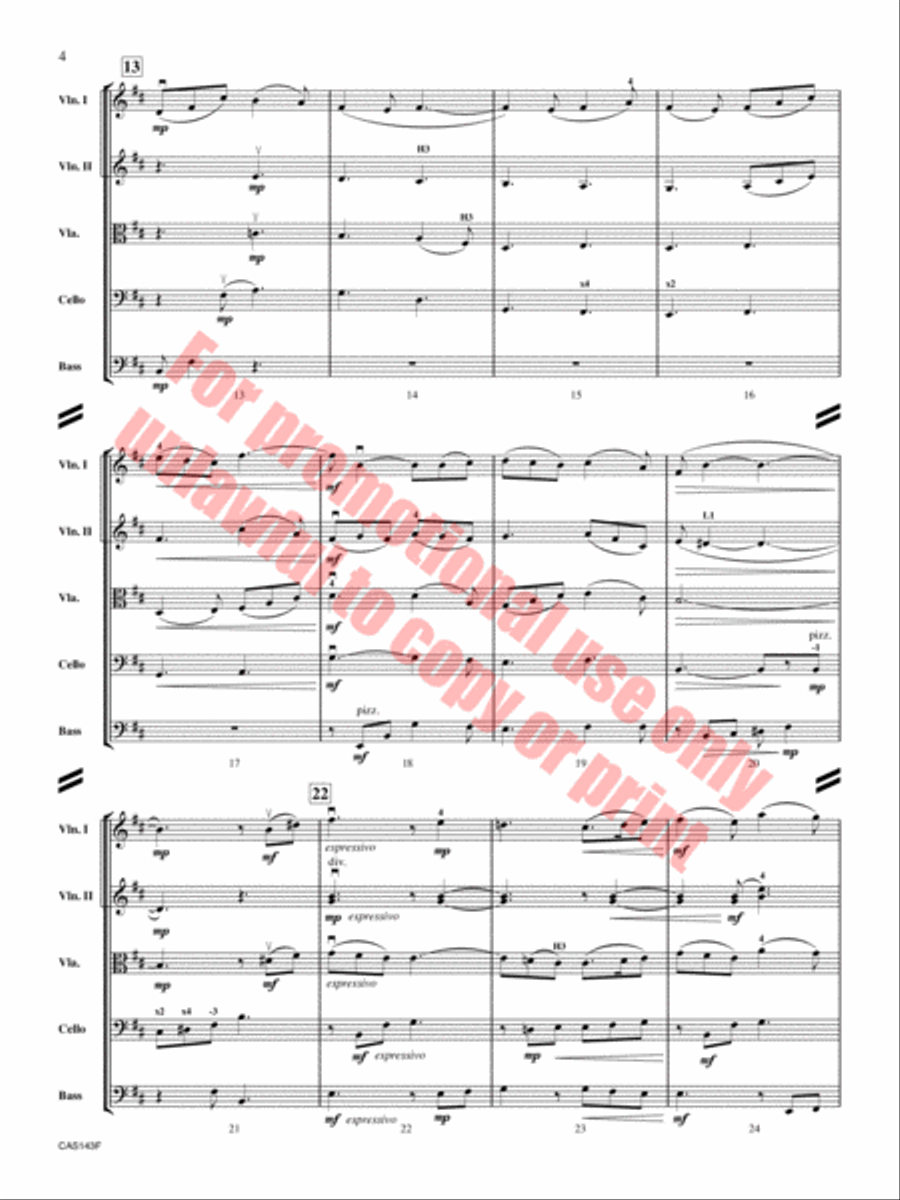 Night Blooming Jasmine String Orchestra scores gallery preview page 5