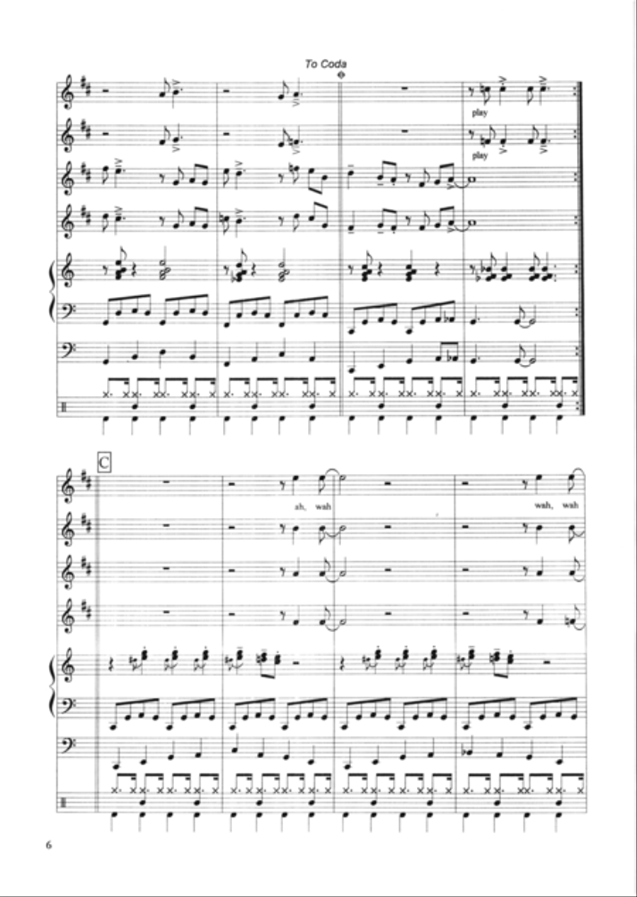 Shuffle Train Jazz Ensemble scores gallery preview page 4