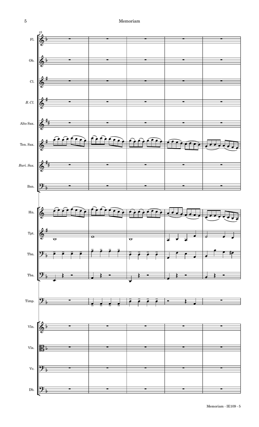Memoriam Full Orchestra scores gallery preview page 5