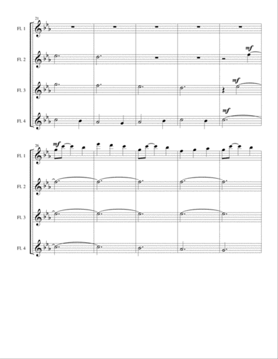 Homage Homage Woodwind Quartet scores gallery preview page 3