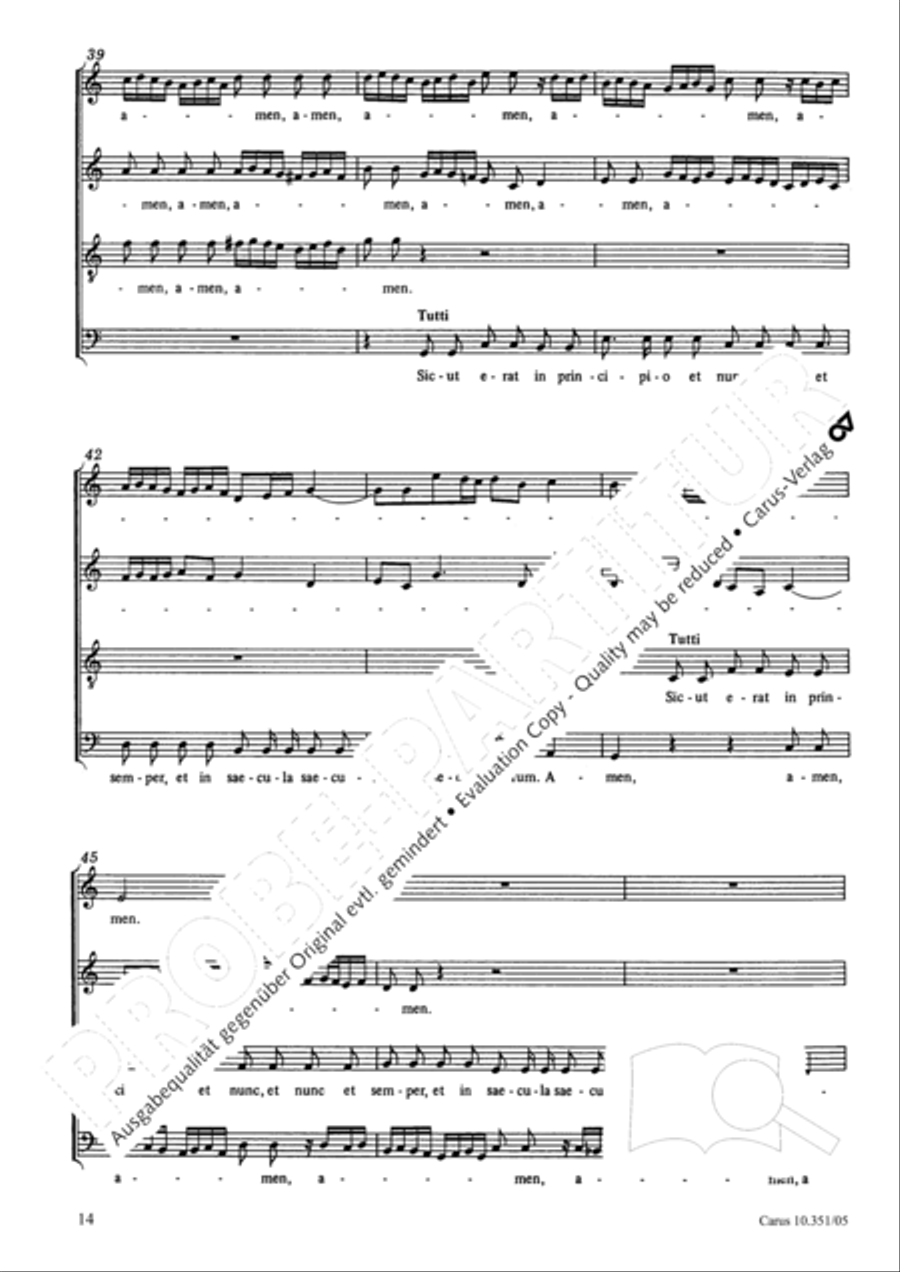 Magnificat 4-Part scores gallery preview page 15