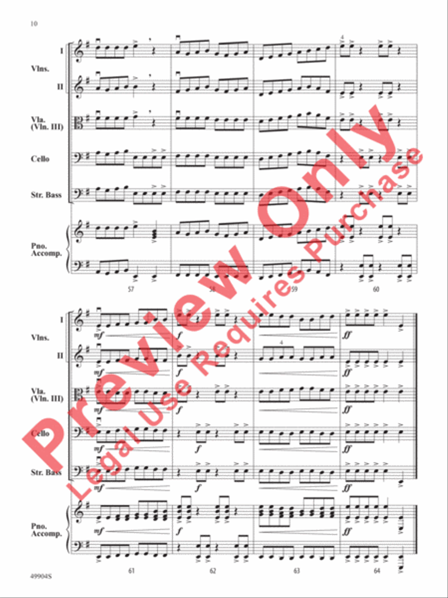 Dragon Chase String Orchestra scores gallery preview page 11