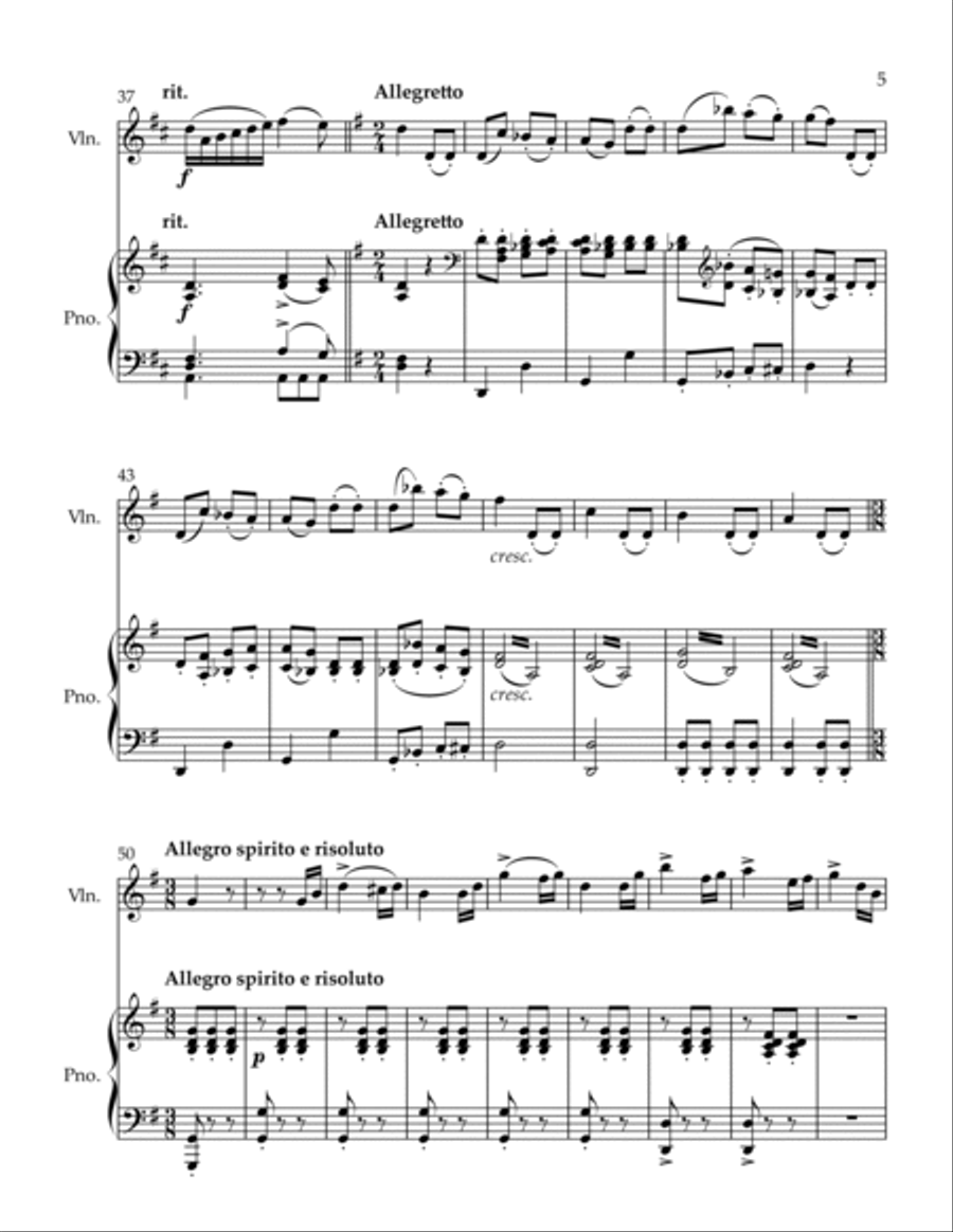 Norma, Semiramide and Elixir of Love, Op. 86 #1 Violin Solo scores gallery preview page 5
