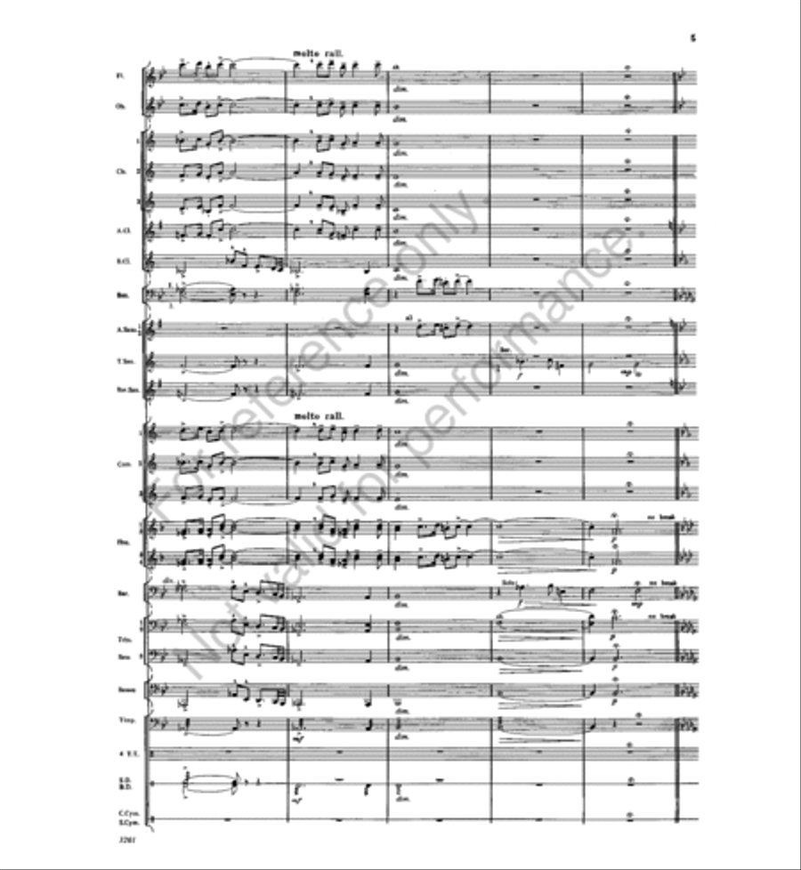 Symphonic Celebration and Dance Concert Band scores gallery preview page 4