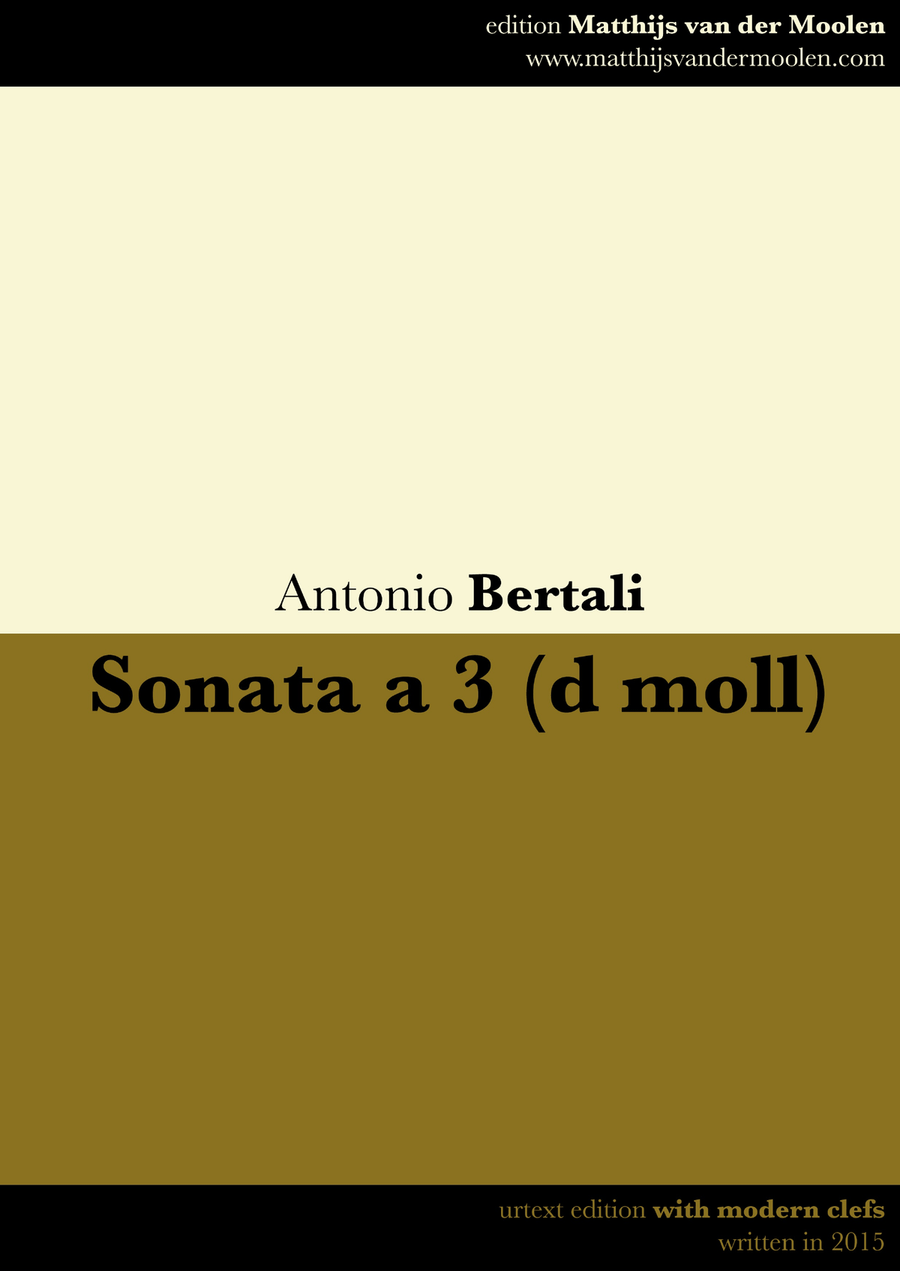 Sonata a 3 (d moll) - with modern clefs Small Ensemble scores gallery preview page 1