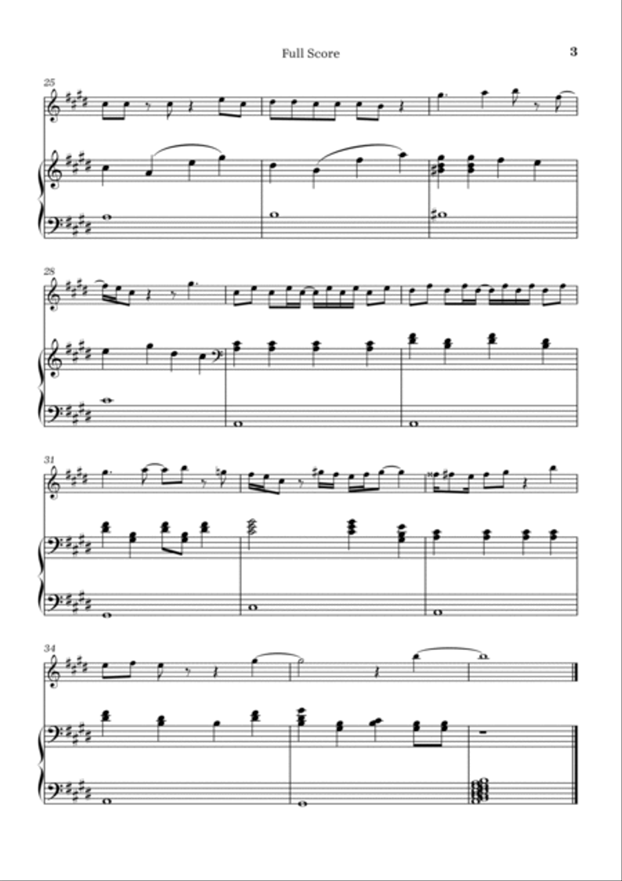 Peaches Flute Solo scores gallery preview page 3