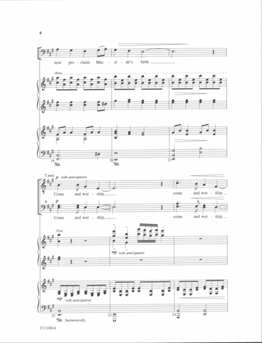 Angels from the Realms of Glory - TTBB TTBB scores gallery preview page 20