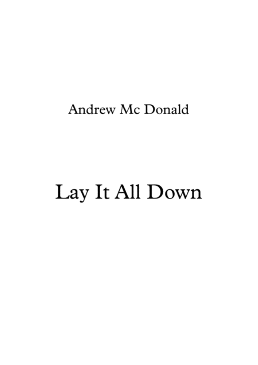 Lay It All Down Voice scores gallery preview page 1