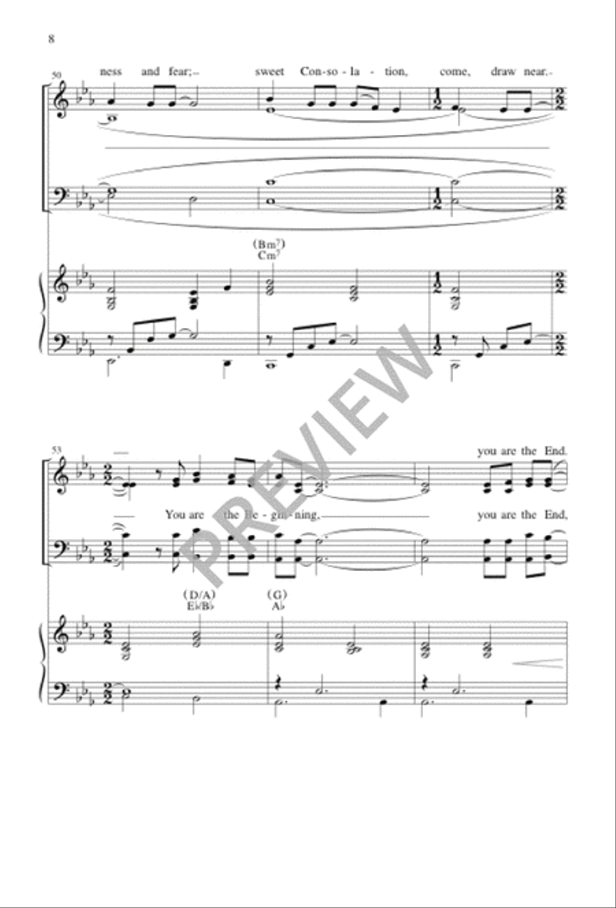 The Beginning and the End 4-Part scores gallery preview page 8