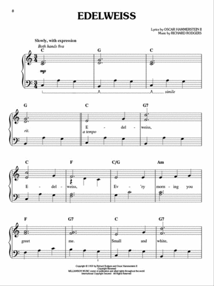 The Sound of Music Easy Piano scores gallery preview page 5