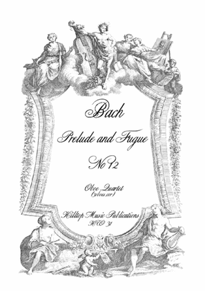 Book cover for Prelude and Fugue No. 12 arr. Oboe Quartet