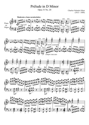 Prelude Opus 31 No. 20 in D Minor