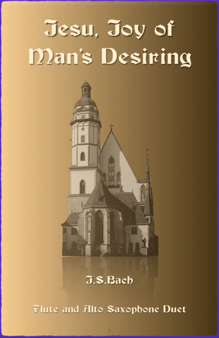 Jesu Joy of Man's Desiring, J S Bach, Flute and Alto Saxophone Duet Woodwind Duet scores gallery preview page 1