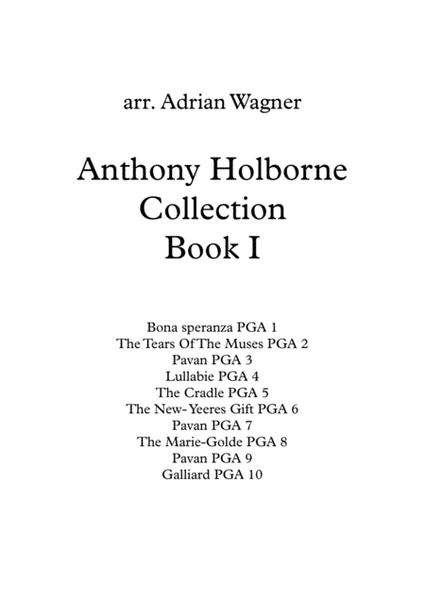 Anthony Holborne Collection Book I Brass Quintet arr. Adrian Wagner