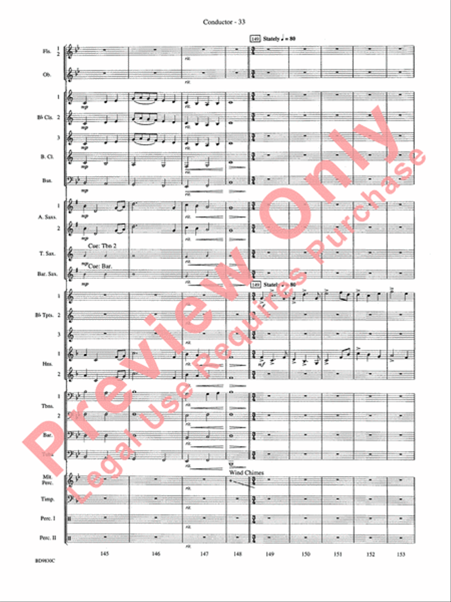 The Spirit of Orpheus (A Sinfonian Celebration) Concert Band scores gallery preview page 36