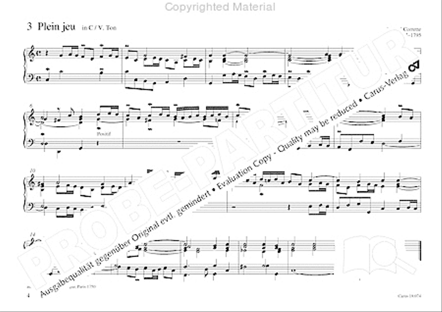 Organo pleno. Orgelstucke zum Ein- und Auszug Organ Solo scores gallery preview page 12