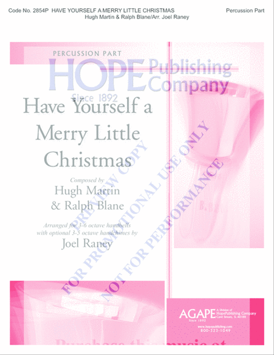 Have Yourself A Merry Little Christmas Set of Parts scores gallery preview page 21