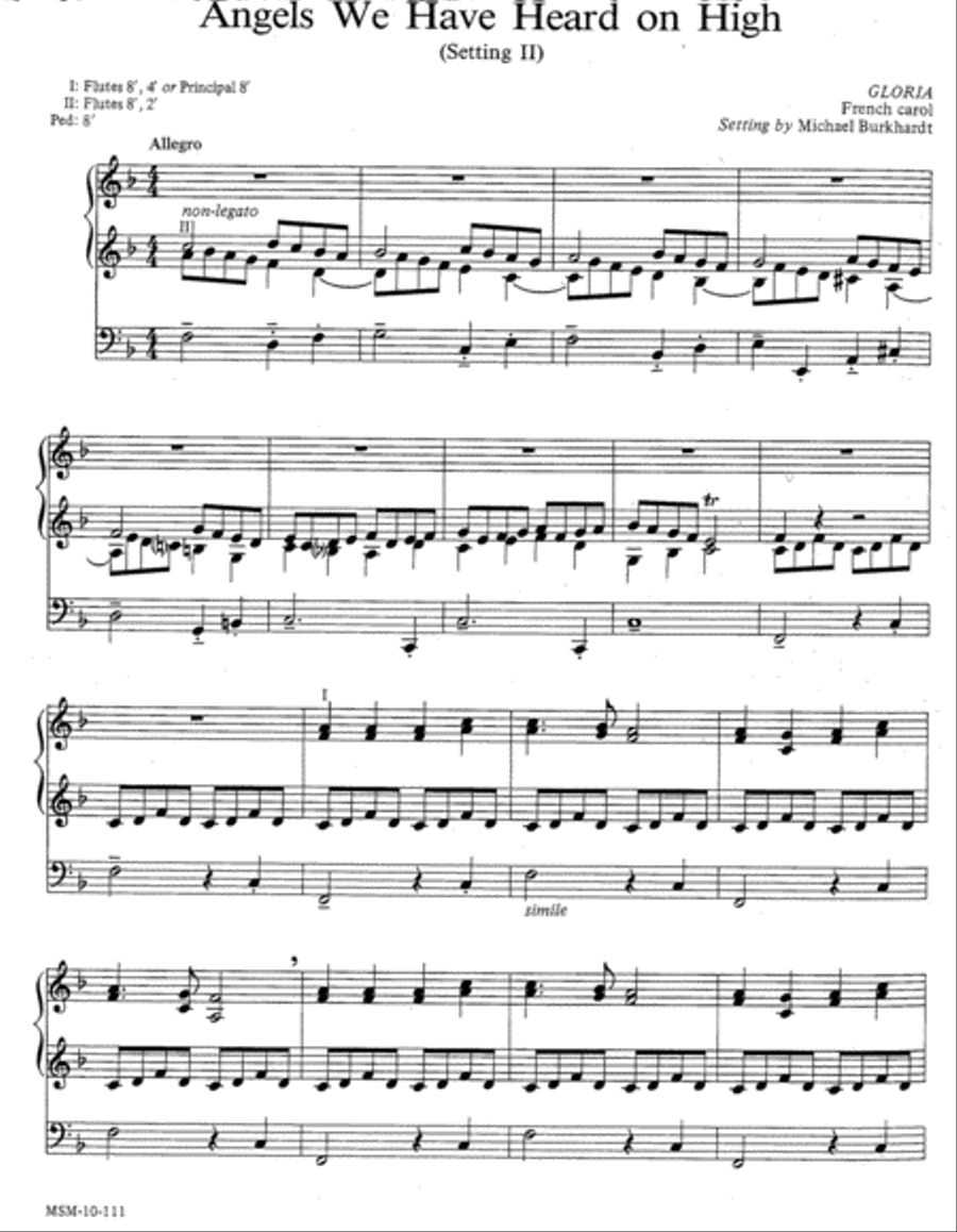 Five Christmas Hymn Improvisations, Set 1 Organ scores gallery preview page 3