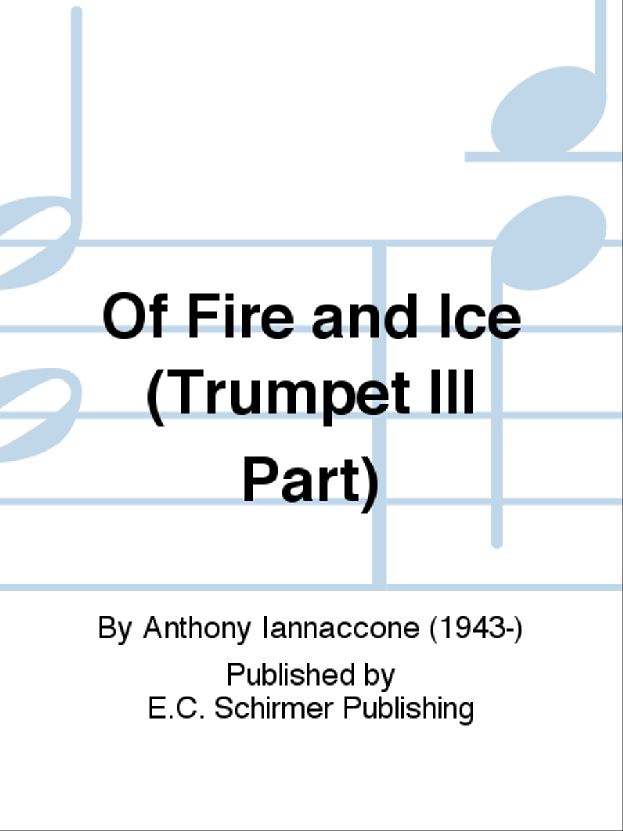 Of Fire and Ice (Trumpet III Part) Concert Band scores gallery preview page 1