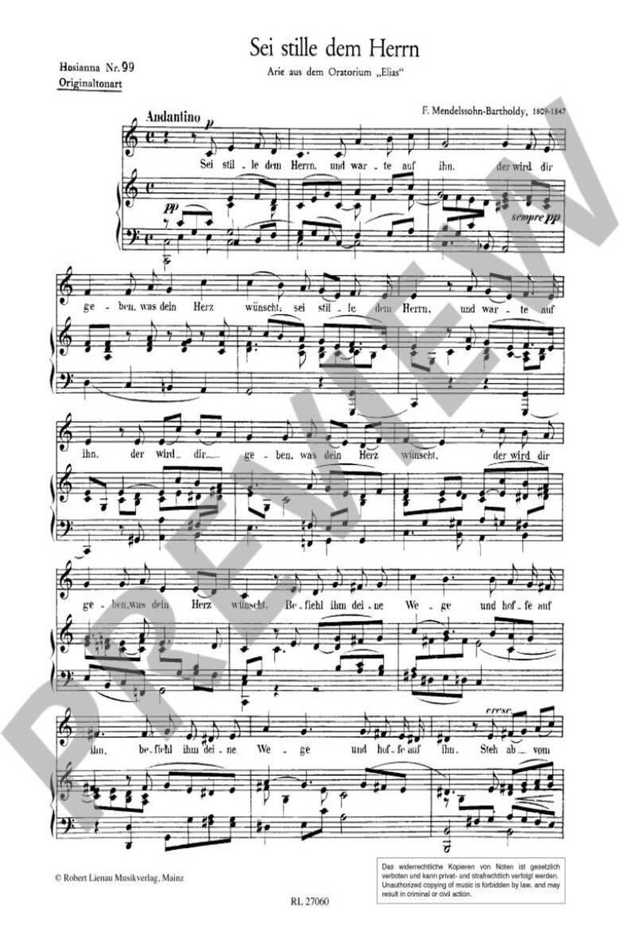 Sei stille dem Herrn (Elias) Voice Solo scores gallery preview page 2