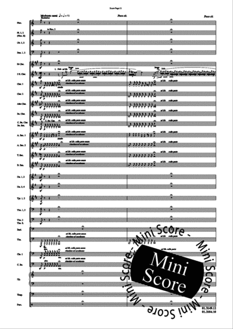 Scheherazade, Part II Concert Band scores gallery preview page 25