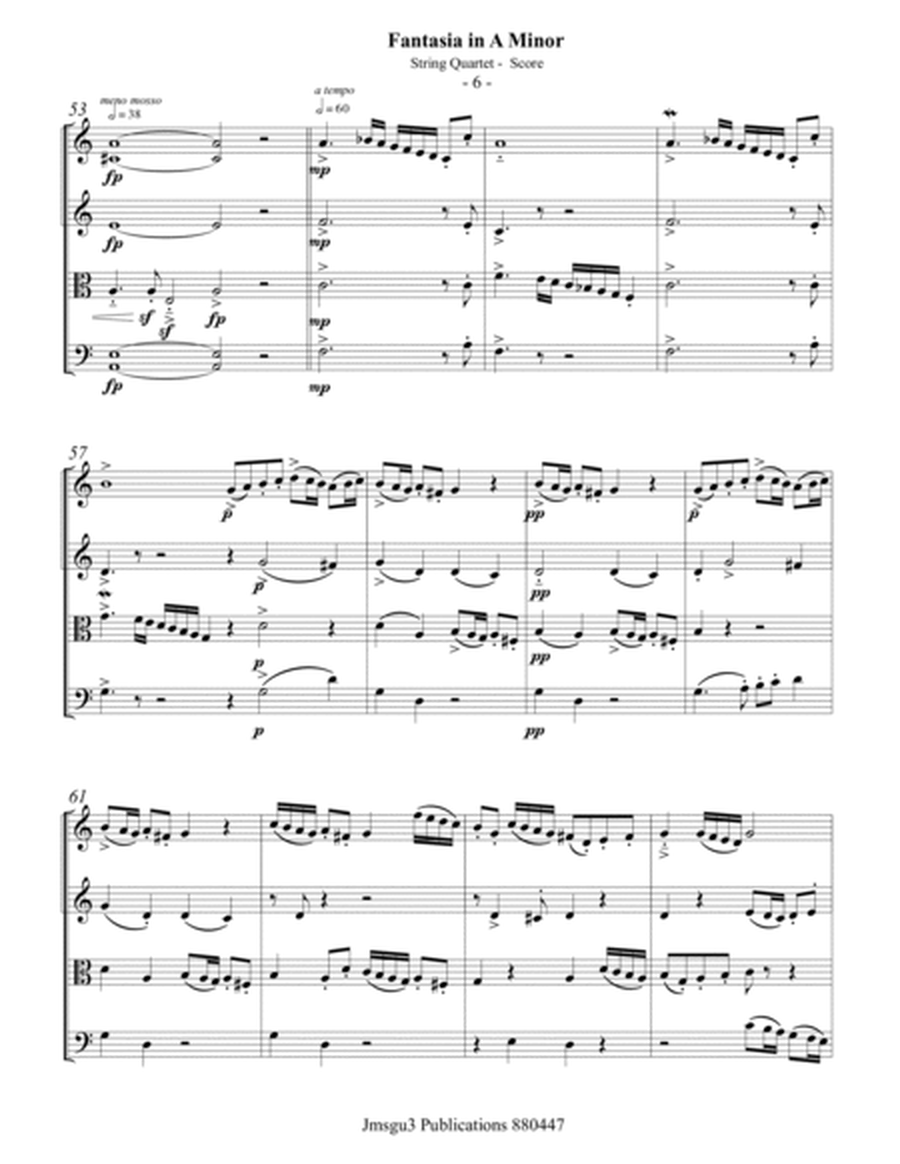 Byrd: Fantasia in A Minor for String Quartet image number null
