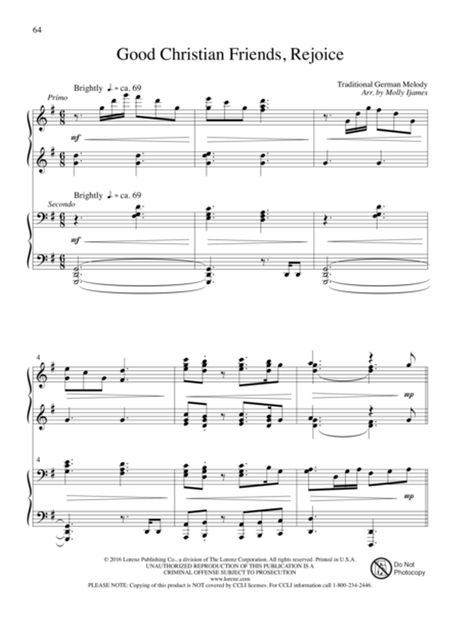 The Glories of My God and King Piano Duet scores gallery preview page 35