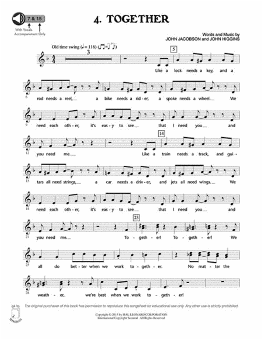 The Grumps of Ring-A-Ding Town Choir scores gallery preview page 8