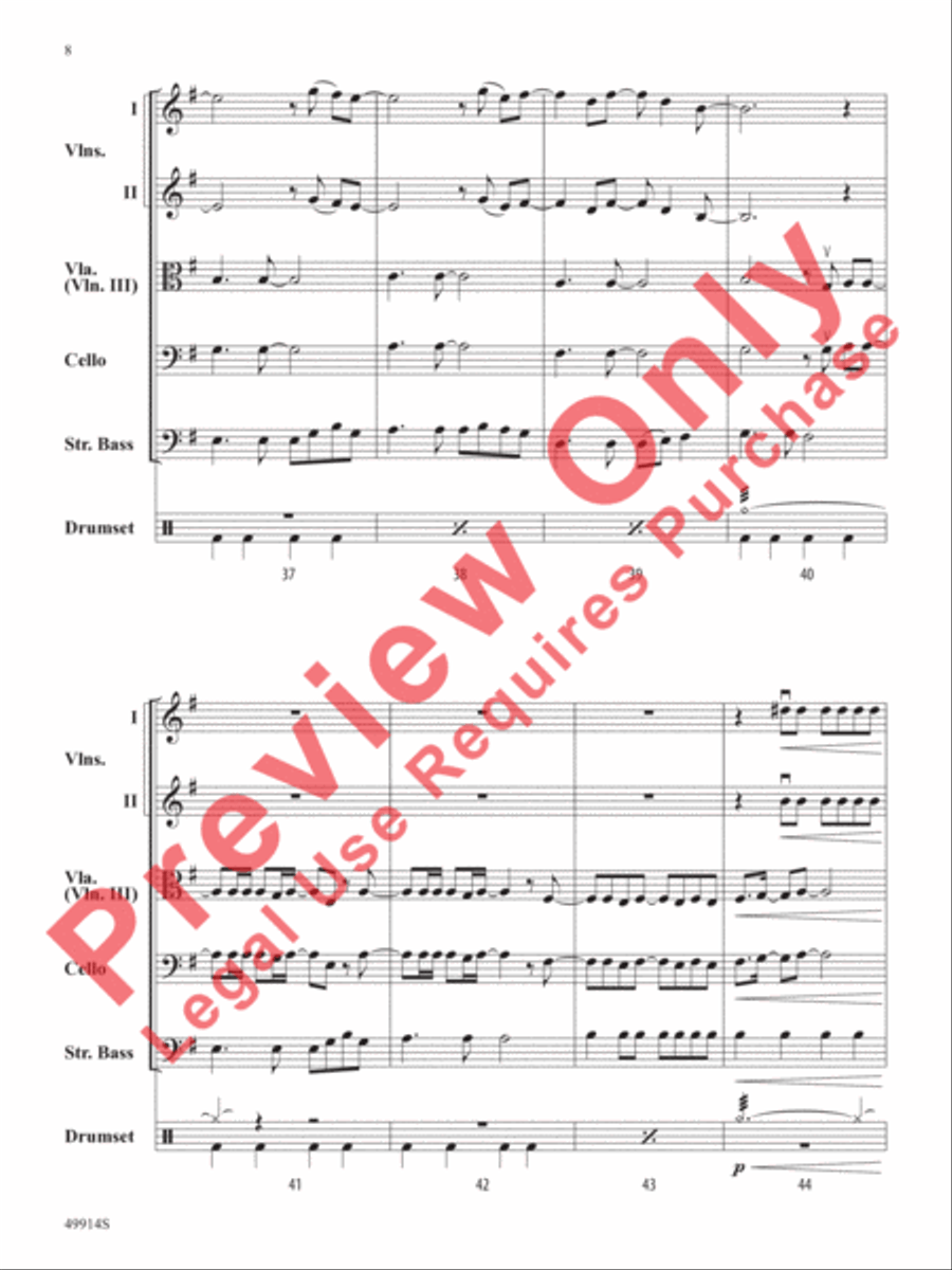 Flowers String Orchestra scores gallery preview page 9